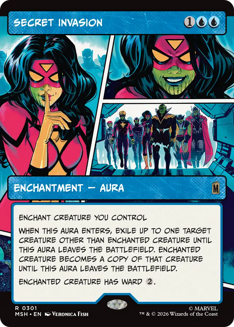 Secret Invasion (Borderless) [Marvel Super Heroes] | Boutique FDB TCG