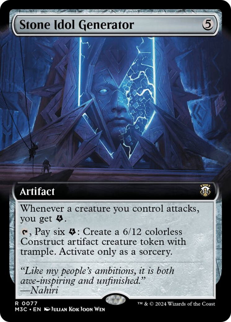 Stone Idol Generator (Extended Art) [Modern Horizons 3 Commander] | Boutique FDB TCG