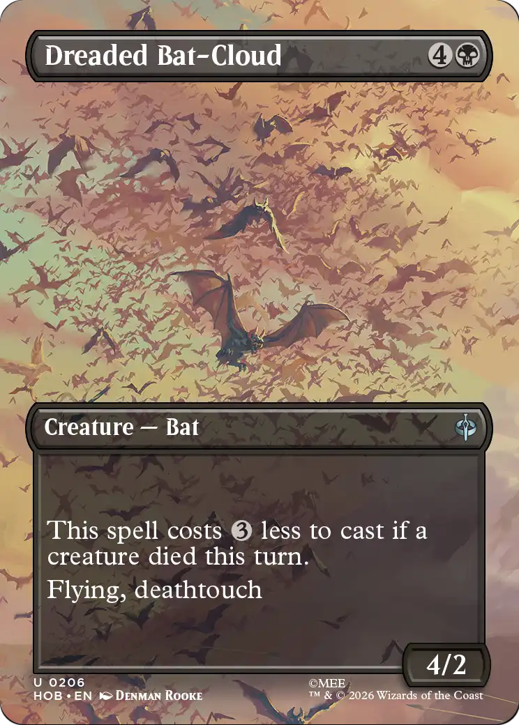 Dreaded Bat-Cloud (Borderless) [The Hobbit] | Boutique FDB TCG