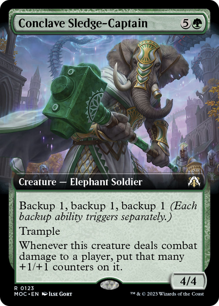 Conclave Sledge-Captain (Extended Art) [March of the Machine Commander] | Boutique FDB TCG