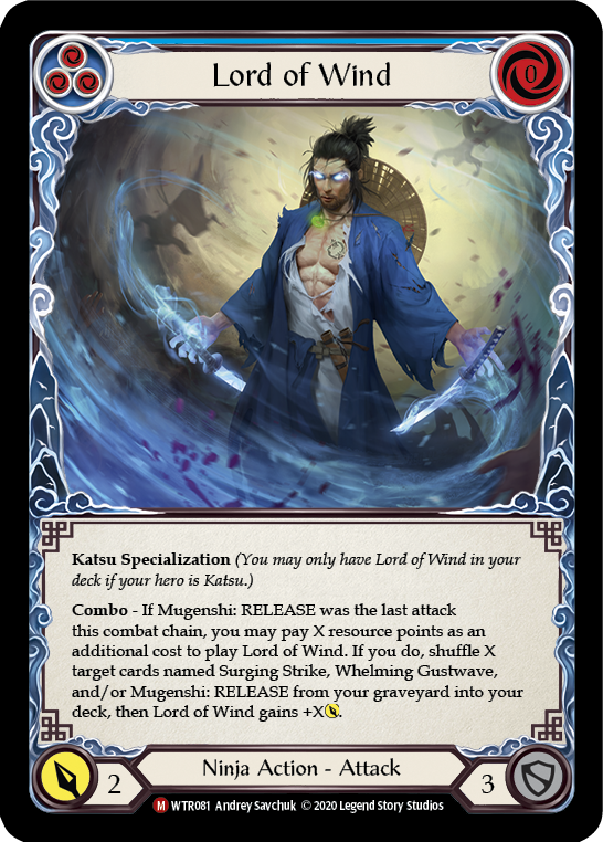 Lord of Wind [U-WTR081] (Welcome to Rathe Unlimited)  Unlimited Rainbow Foil | Boutique FDB TCG