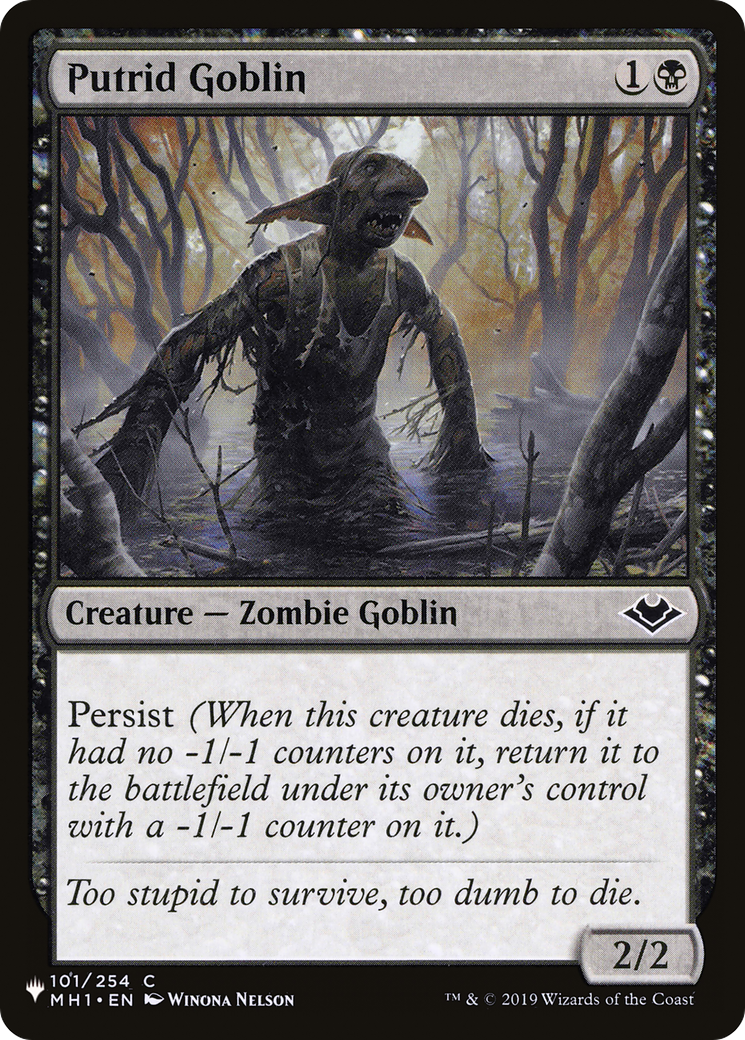 Putrid Goblin [The List Reprints] | Boutique FDB TCG