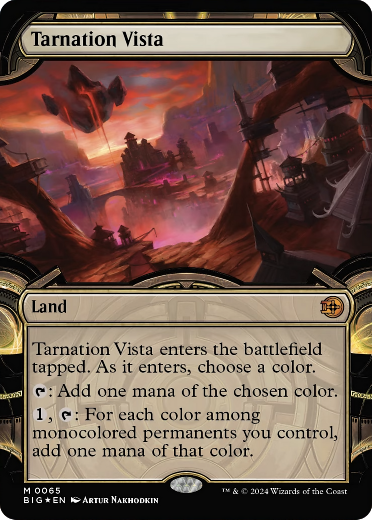 Tarnation Vista (Showcase) (Raised Foil) [Outlaws of Thunder Junction: The Big Score] | Boutique FDB TCG