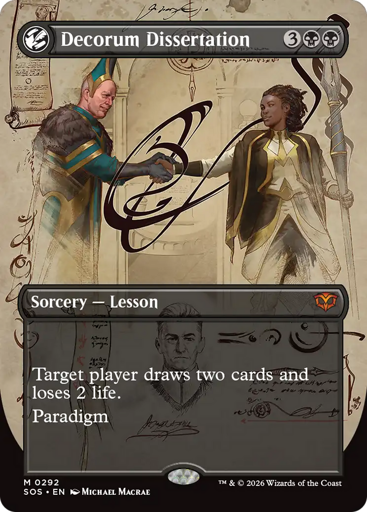 Decorum Dissertation (Borderless) [Secrets of Strixhaven] | Boutique FDB TCG