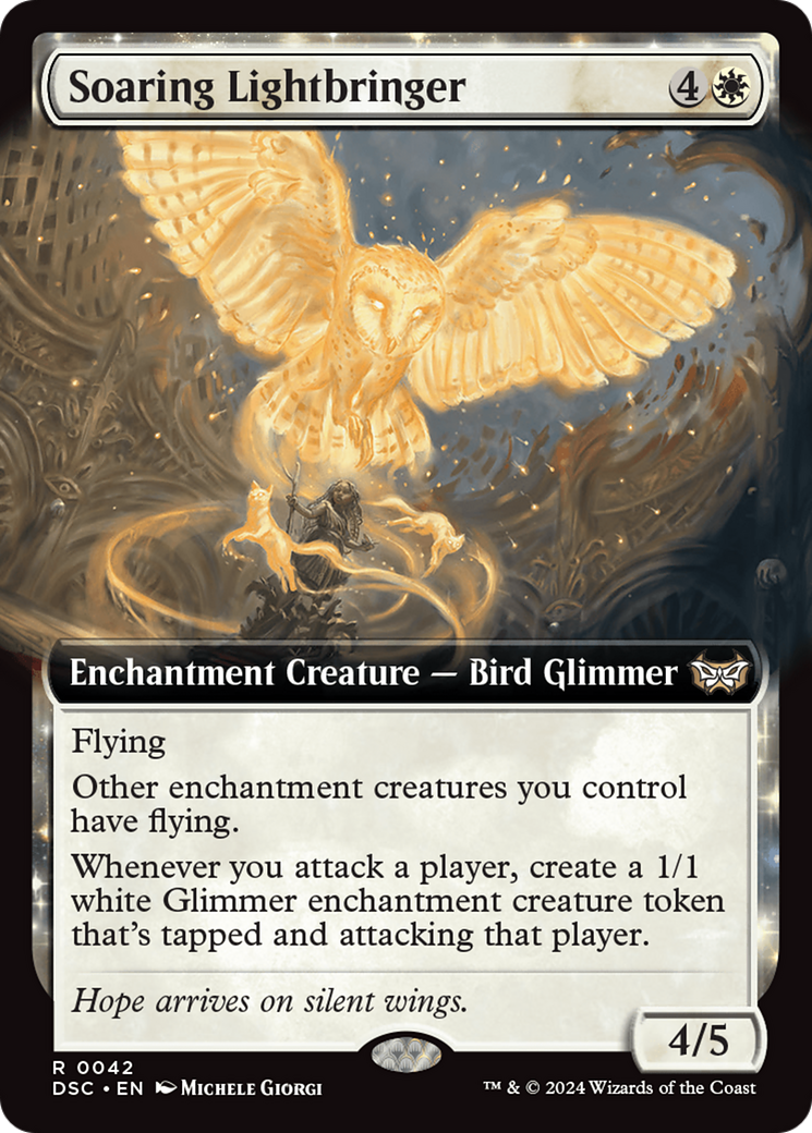 Soaring Lightbringer (Extended Art) [Duskmourn: House of Horror Commander] | Boutique FDB TCG