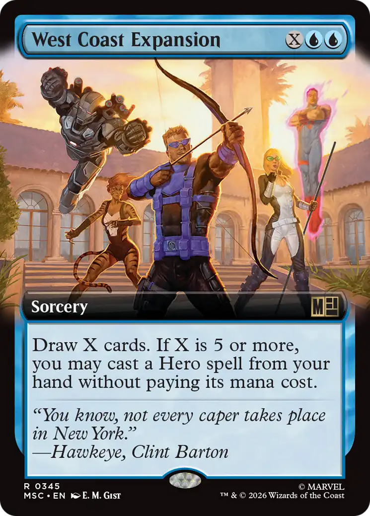 West Coast Expansion (Extended Art) [Marvel Super Heroes Commander] | Boutique FDB TCG