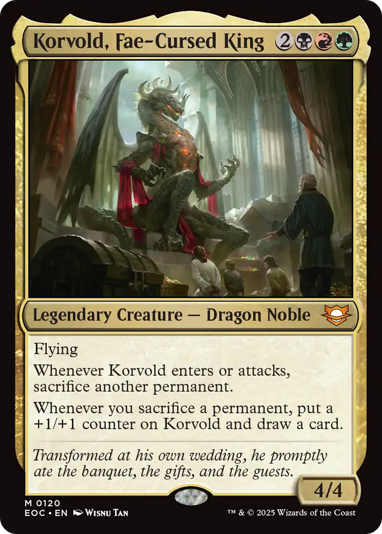 Korvold, Fae-Cursed King [Edge of Eternities Commander] | Boutique FDB TCG