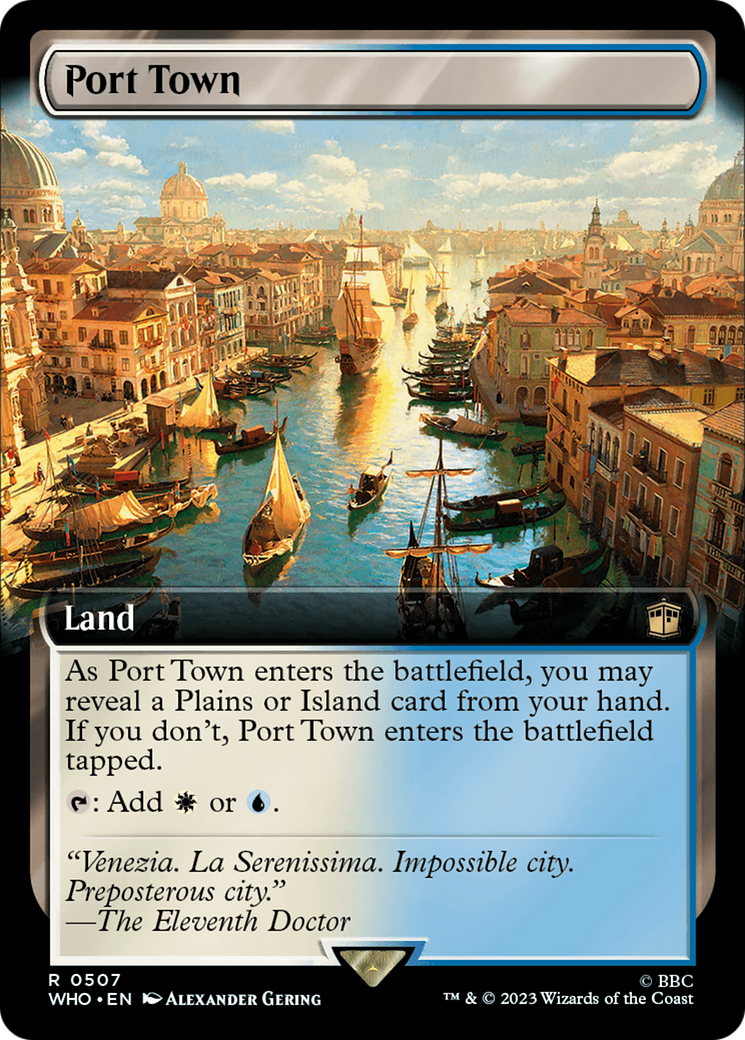 Port Town (Extended Art) [Doctor Who] | Boutique FDB TCG