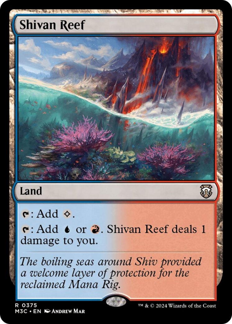 Shivan Reef (Ripple Foil) [Modern Horizons 3 Commander] | Boutique FDB TCG