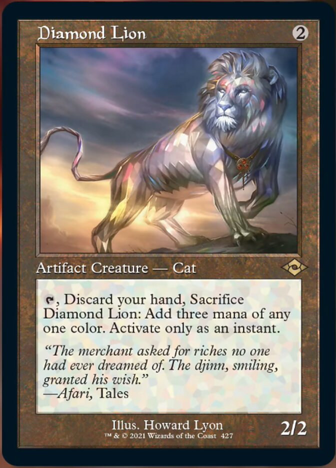 Diamond Lion (Retro Foil Etched) [Modern Horizons 2] | Boutique FDB TCG