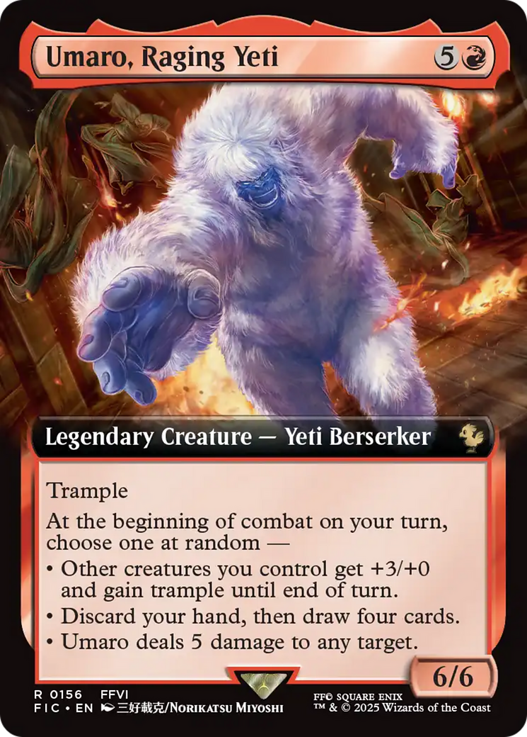 Umaro, Raging Yeti (Extended Art) [FINAL FANTASY Commander] | Boutique FDB TCG