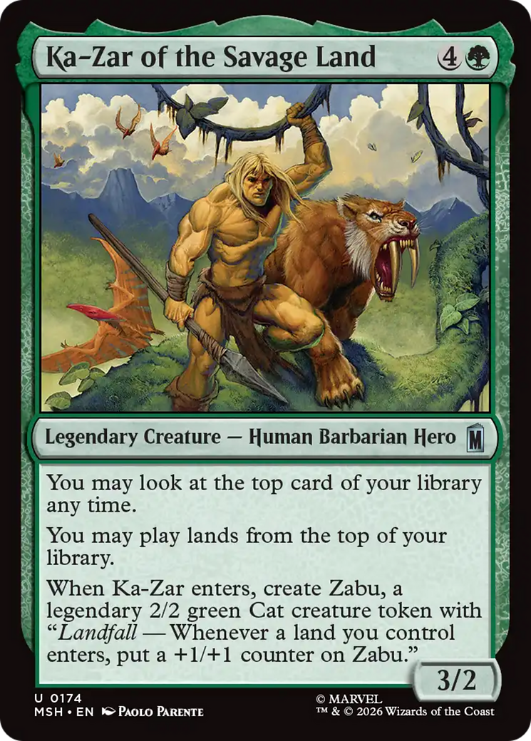 Ka-Zar of the Savage Land [Marvel Super Heroes] | Boutique FDB TCG