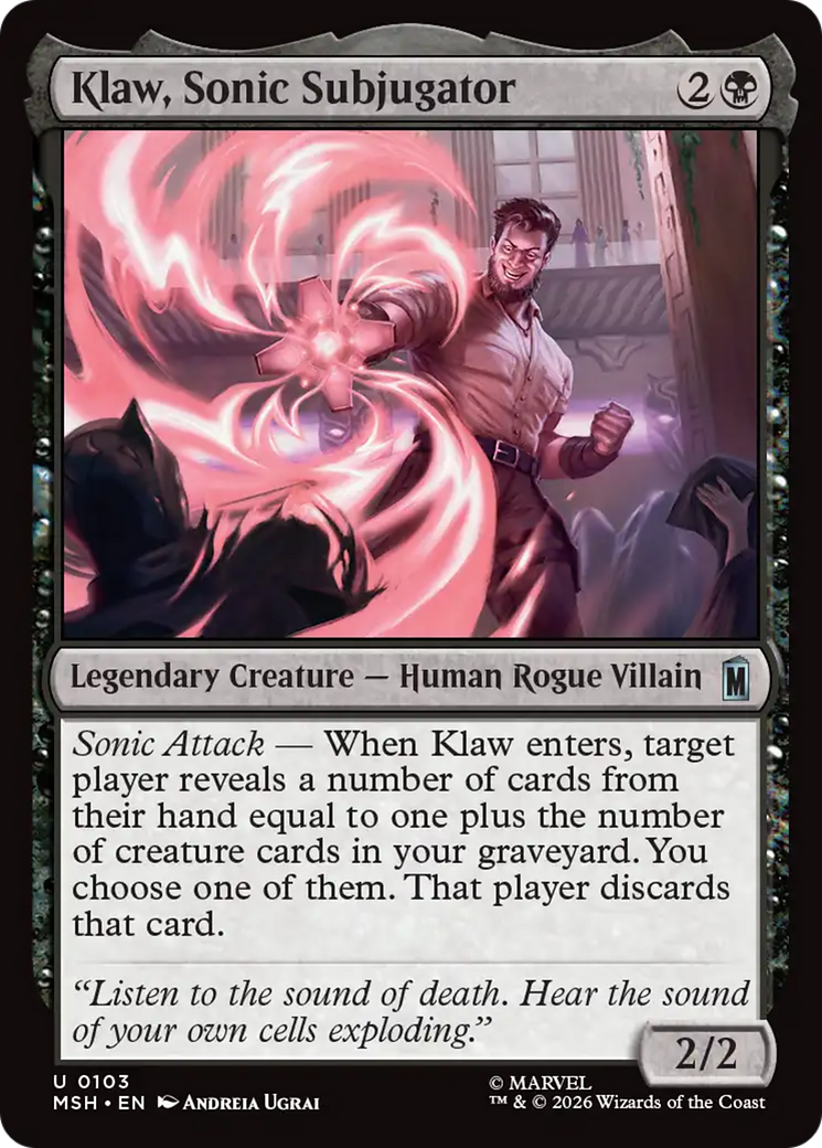 Klaw, Sonic Subjugator [Marvel Super Heroes] | Boutique FDB TCG