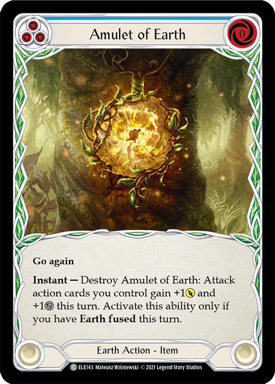 Amulet of Earth [ELE143] (Tales of Aria)  1st Edition Normal | Boutique FDB TCG