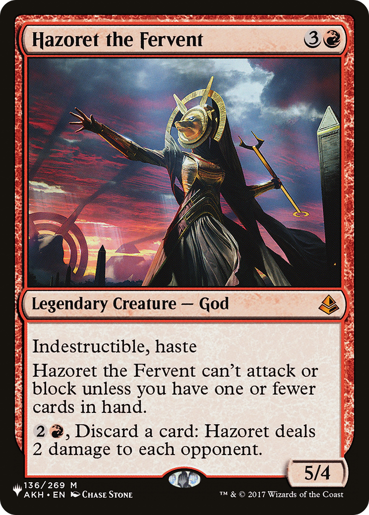 Hazoret the Fervent [The List Reprints] | Boutique FDB TCG