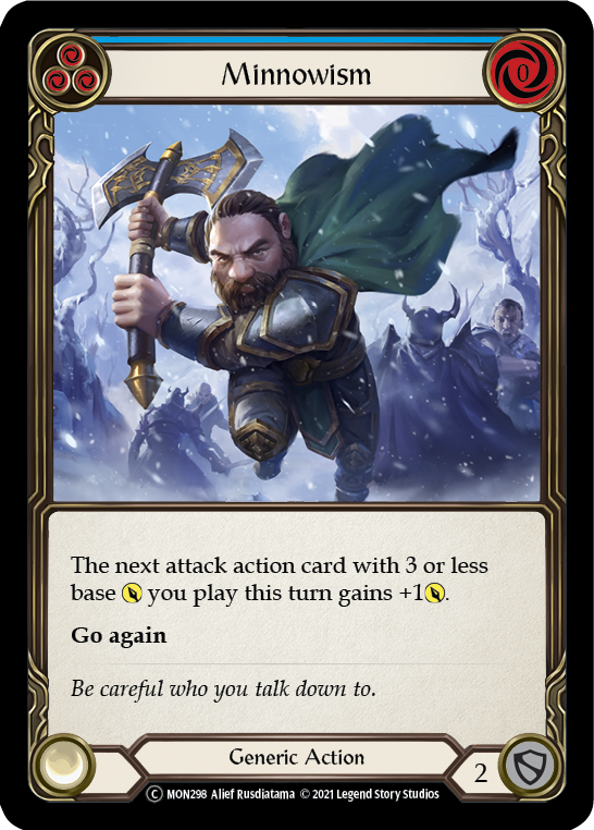 Minnowism (Blue) [U-MON298] (Monarch Unlimited)  Unlimited Normal | Boutique FDB TCG