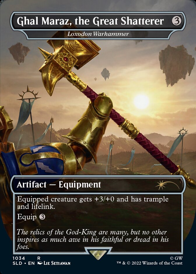 Ghal Maraz, the Great Shatterer - Loxodon Warhammer (Borderless) [Secret Lair Drop Series] | Boutique FDB TCG