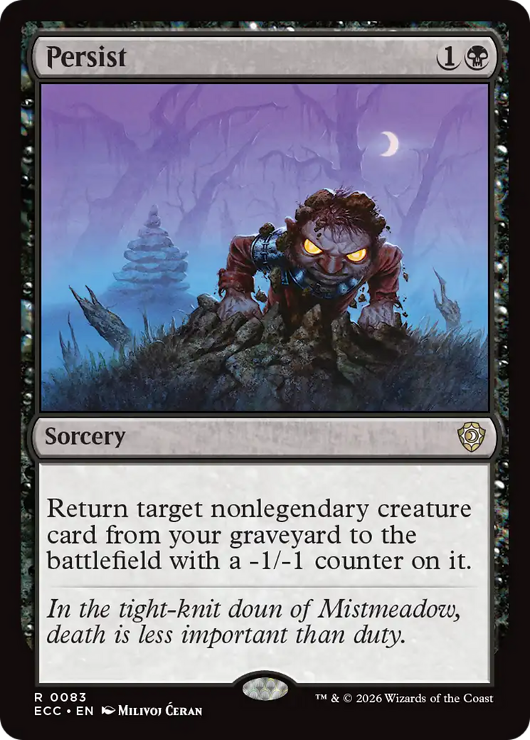 Persist [Lorwyn Eclipsed Commander] | Boutique FDB TCG