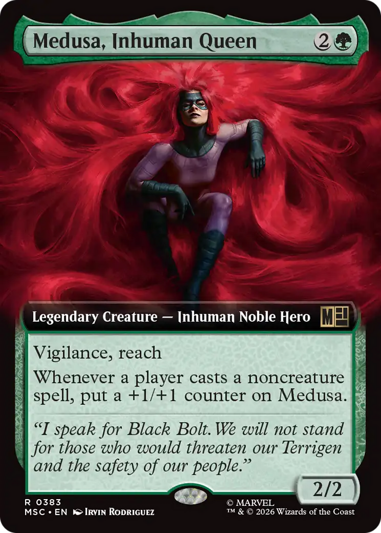 Medusa, Inhuman Queen (Extended Art) [Marvel Super Heroes Commander] | Boutique FDB TCG