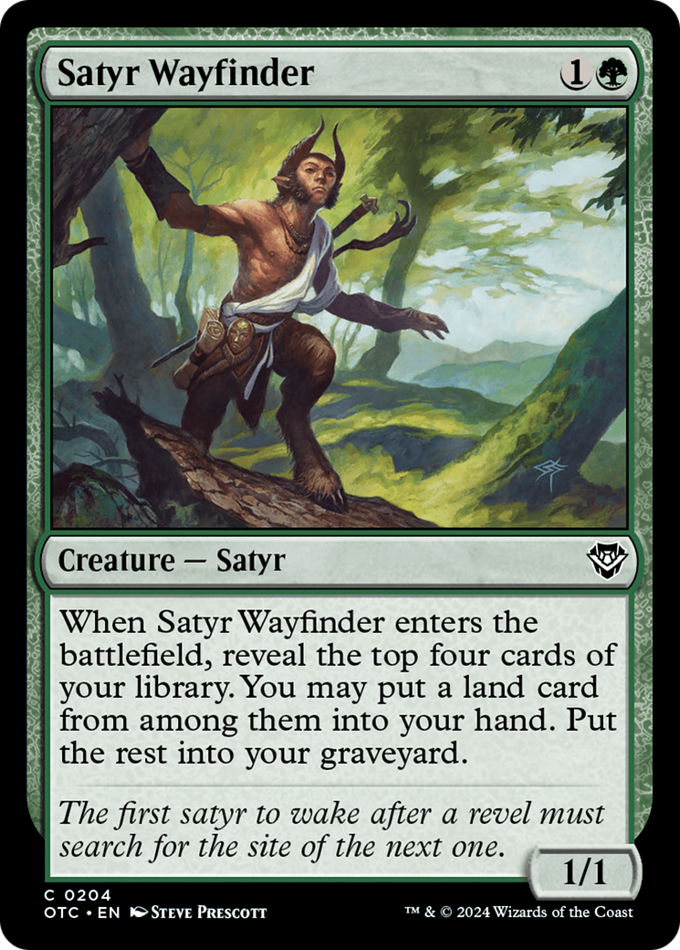 Satyr Wayfinder [Outlaws of Thunder Junction Commander] | Boutique FDB TCG