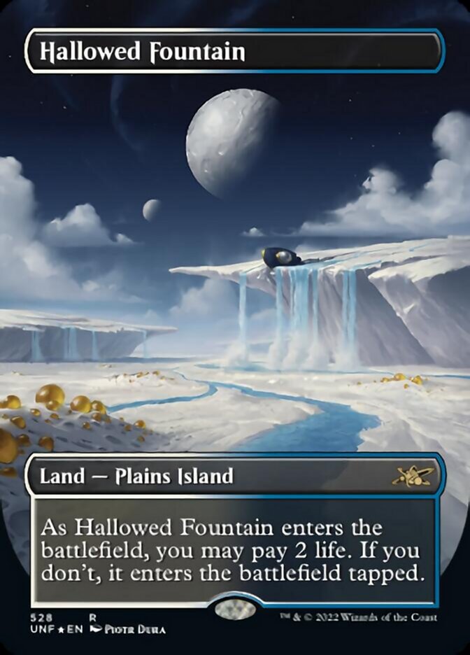 Hallowed Fountain (Borderless) (Galaxy Foil) [Unfinity] | Boutique FDB TCG