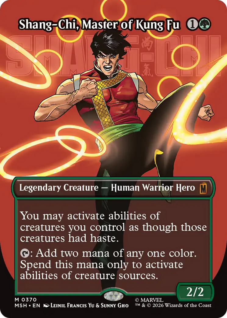 Shang-Chi, Master of Kung Fu (Borderless) (0370) [Marvel Super Heroes] | Boutique FDB TCG