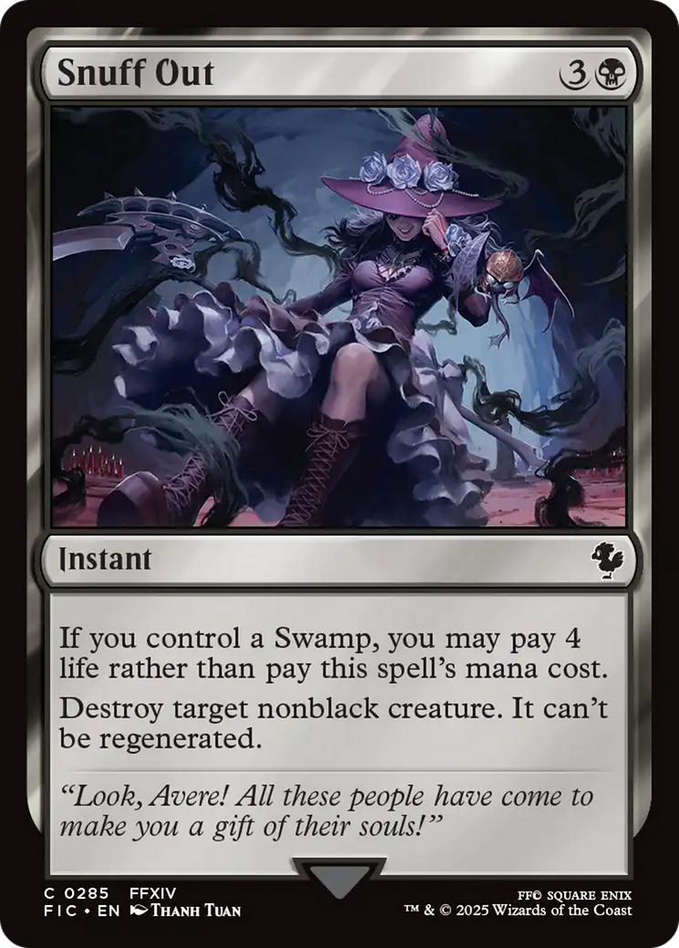 Snuff Out [FINAL FANTASY Commander] | Boutique FDB TCG