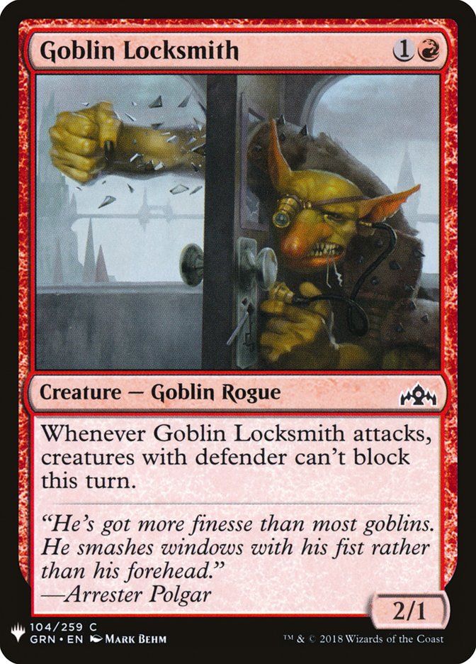 Goblin Locksmith [Mystery Booster] | Boutique FDB TCG