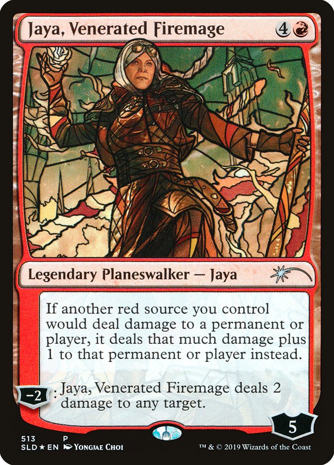 Jaya, Venerated Firemage (Stained Glass) [Secret Lair Drop Promos] | Boutique FDB TCG