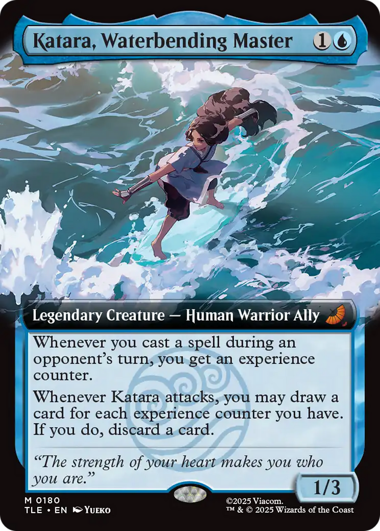 Katara, Waterbending Master (Extended Art) [Avatar: The Last Airbender: Eternal-Legal] | Boutique FDB TCG