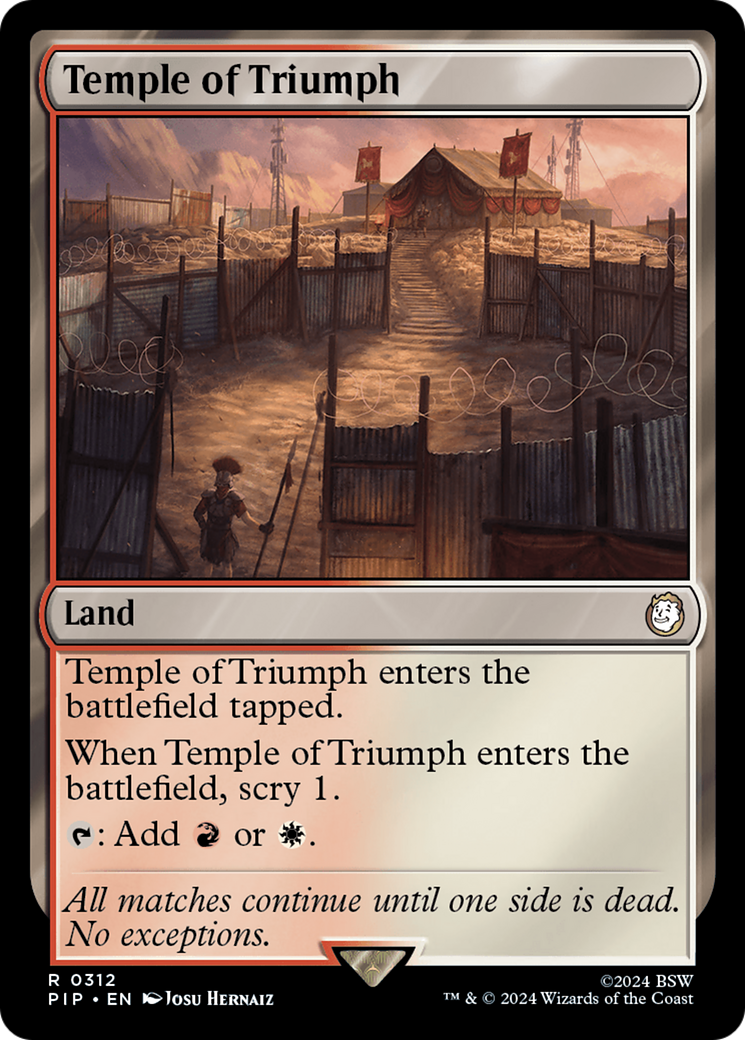 Temple of Triumph [Fallout] | Boutique FDB TCG