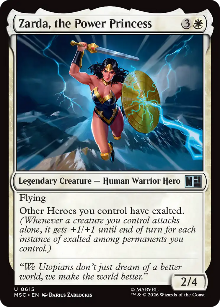 Zarda, the Power Princess [Marvel Super Heroes Commander] | Boutique FDB TCG