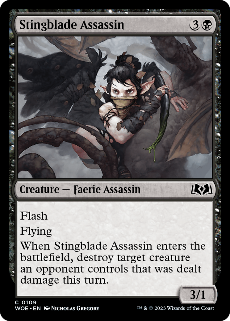 Stingblade Assassin [Wilds of Eldraine] | Boutique FDB TCG