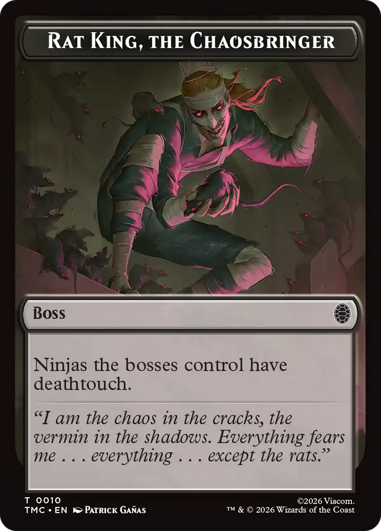 Rat King, The Chaosbringer [Teenage Mutant Ninja Turtles Commander Tokens] | Boutique FDB TCG