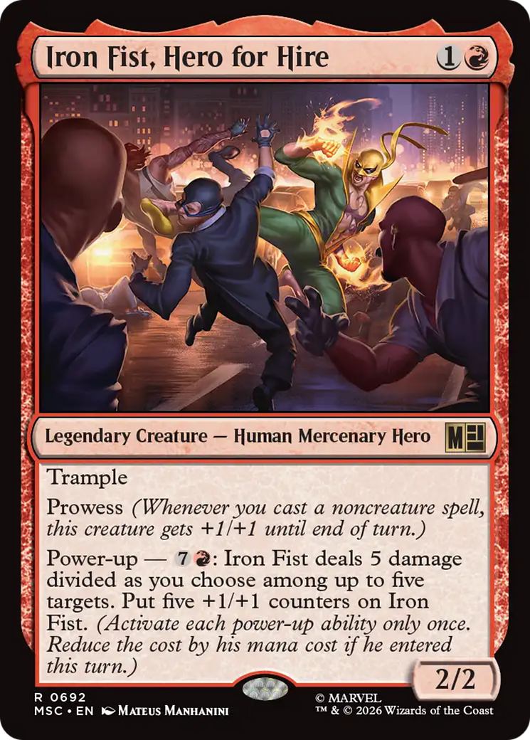 Iron Fist, Hero for Hire [Marvel Super Heroes Commander] | Boutique FDB TCG