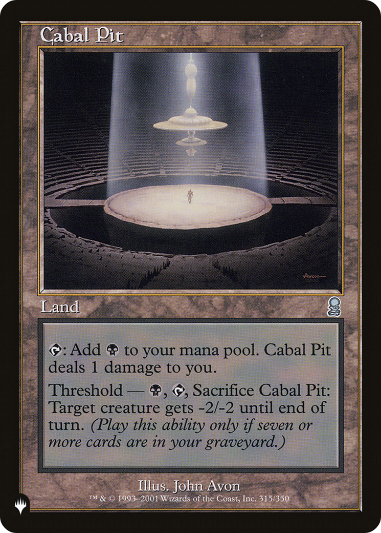 Cabal Pit [The List Reprints] | Boutique FDB TCG