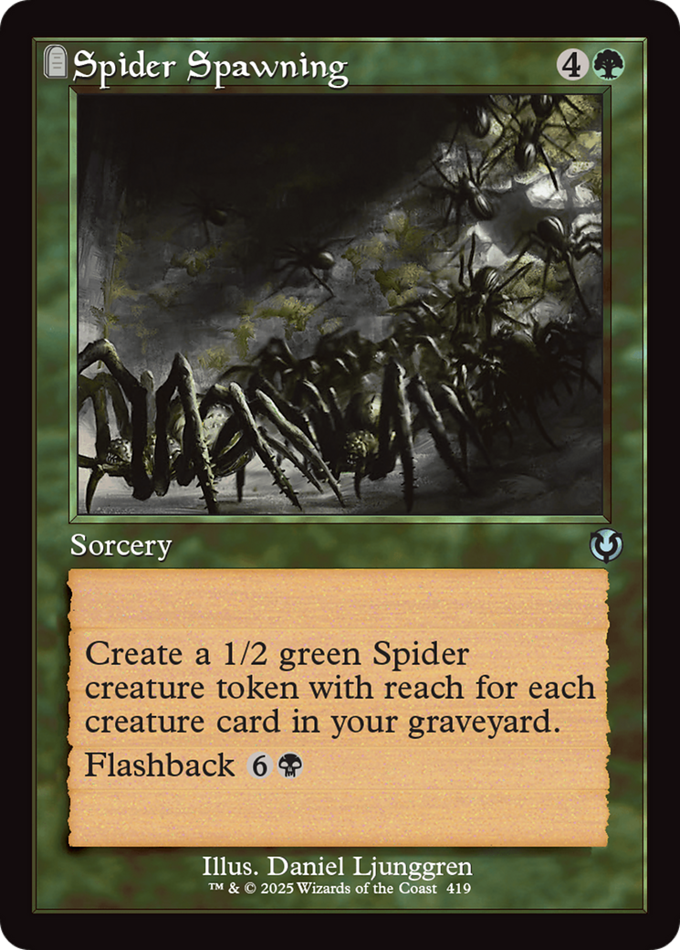 Spider Spawning (Retro Frame) [Innistrad Remastered] | Boutique FDB TCG