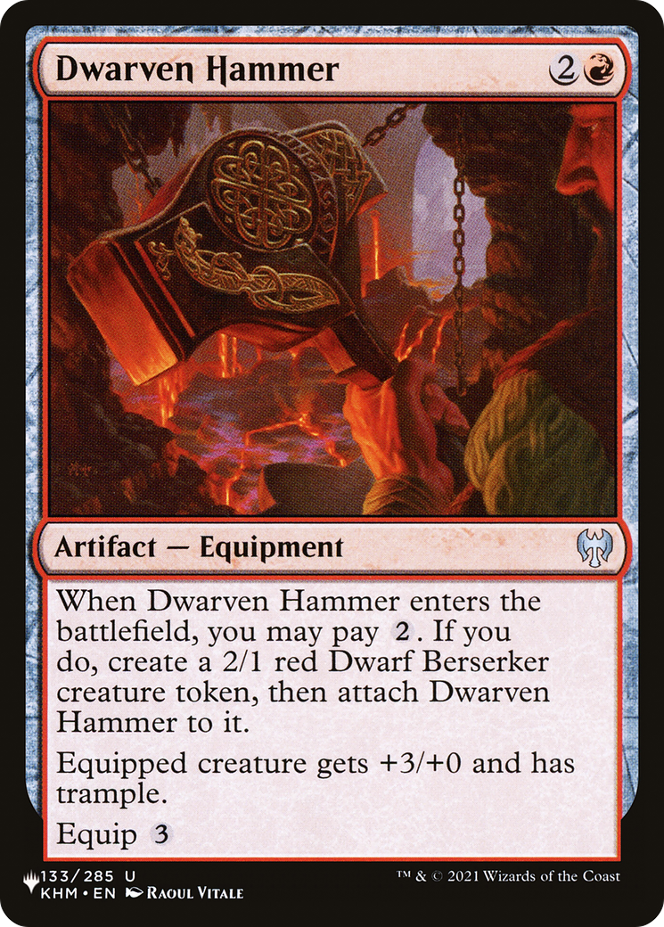 Dwarven Hammer [The List Reprints] | Boutique FDB TCG