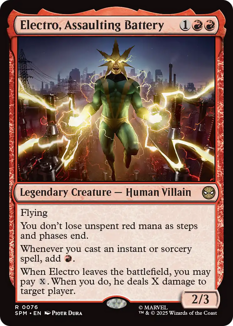 Electro, Assaulting Battery [Marvel's Spider-Man] | Boutique FDB TCG