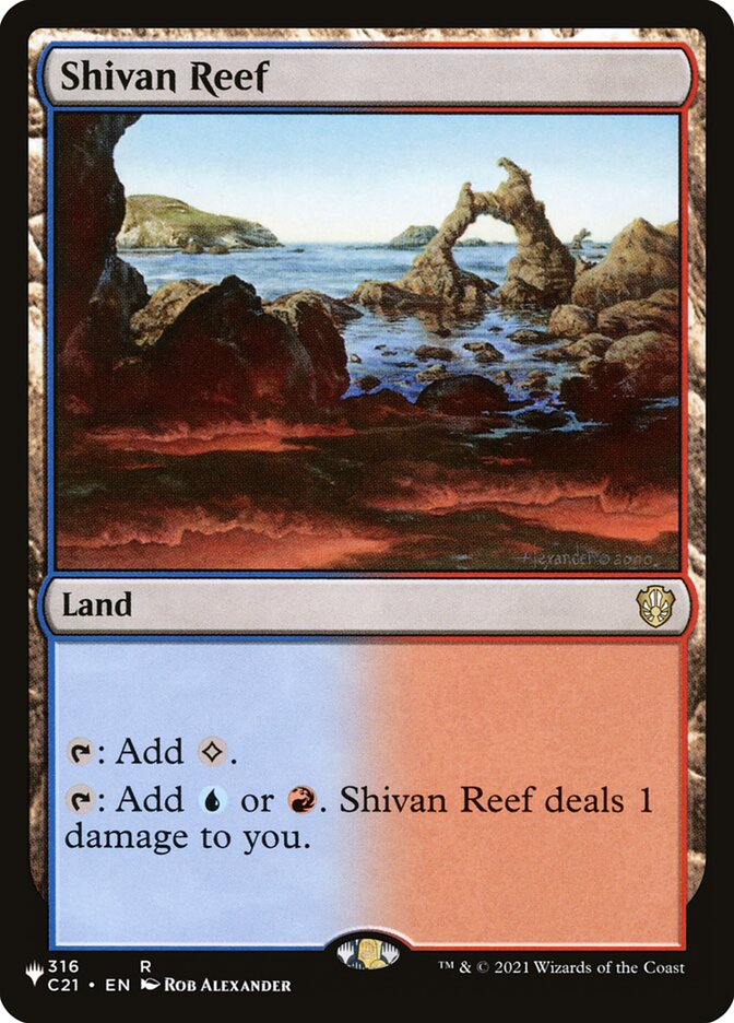 Shivan Reef [Secret Lair: Heads I Win, Tails You Lose] | Boutique FDB TCG