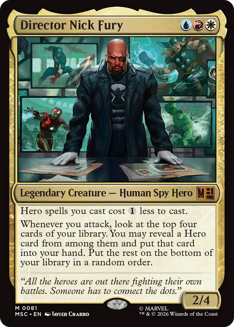 Director Nick Fury [Marvel Super Heroes Commander] | Boutique FDB TCG
