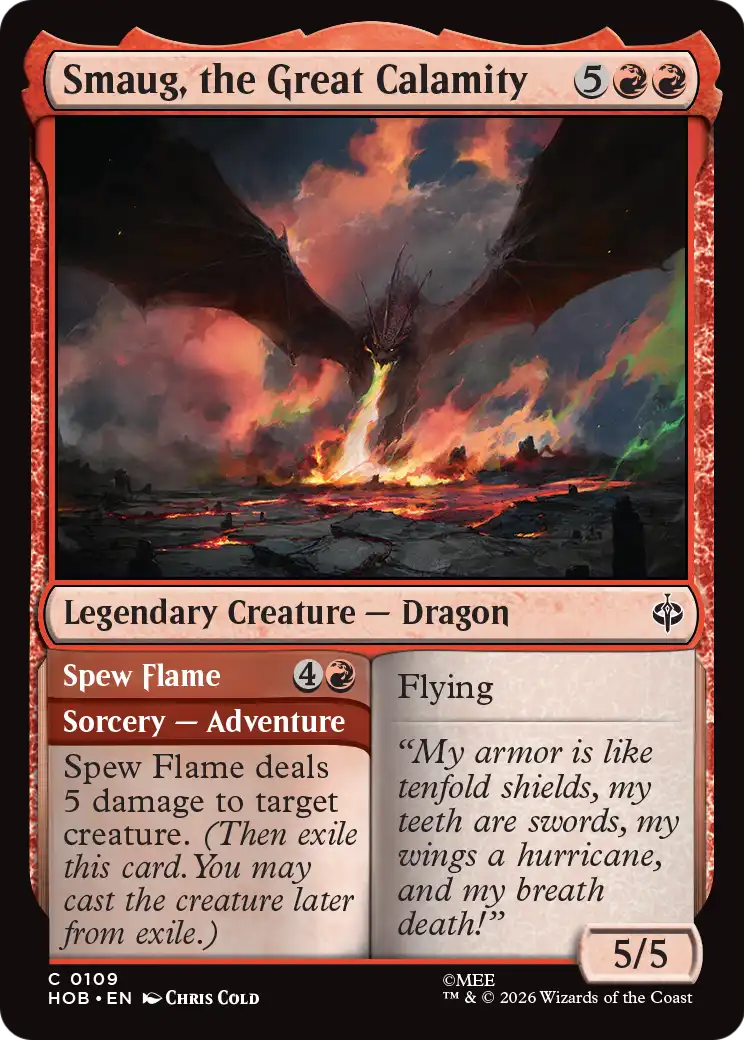 Smaug, the Great Calamity [The Hobbit] | Boutique FDB TCG