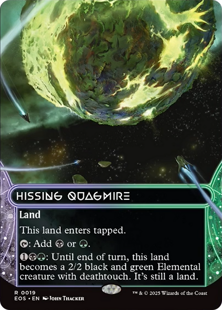 Hissing Quagmire (0019) (Borderless) [Edge of Eternities: Stellar Sights] | Boutique FDB TCG