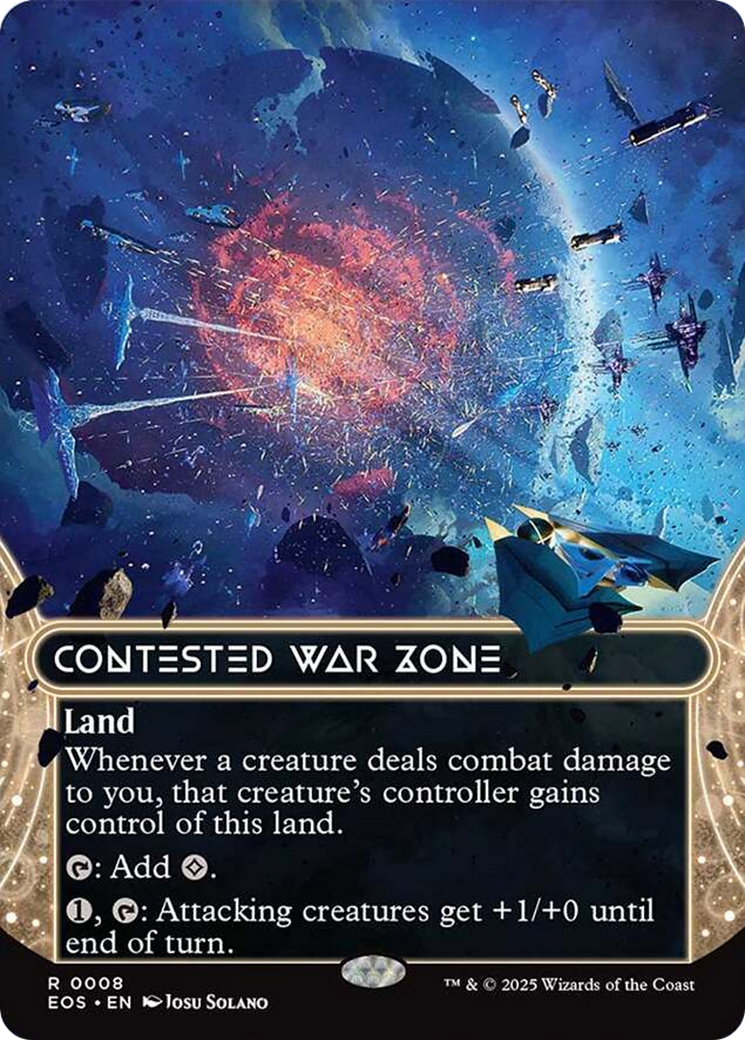 Contested War Zone (0008) (Borderless) [Edge of Eternities: Stellar Sights] | Boutique FDB TCG
