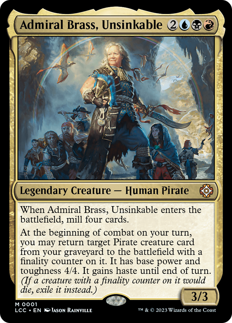 Admiral Brass, Unsinkable [The Lost Caverns of Ixalan Commander] | Boutique FDB TCG