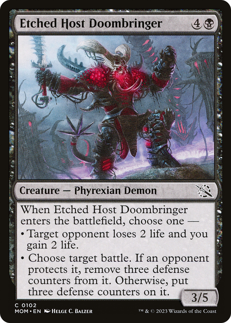 Etched Host Doombringer [March of the Machine] | Boutique FDB TCG