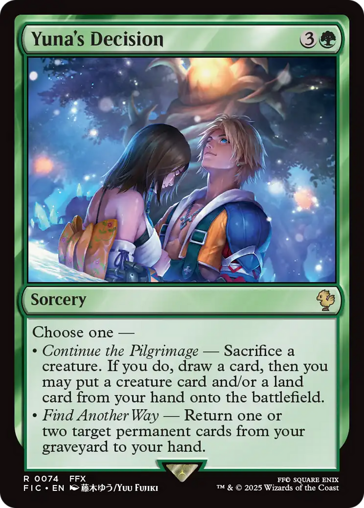Yuna's Decision [FINAL FANTASY Commander] | Boutique FDB TCG