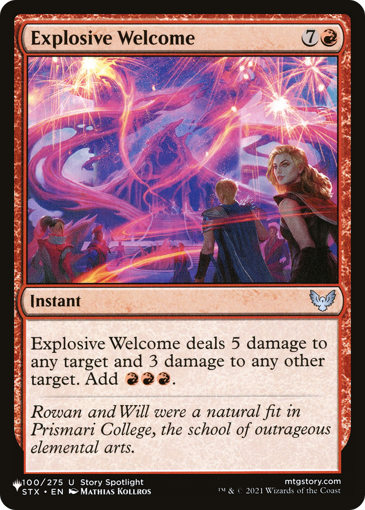 Explosive Welcome [The List Reprints] | Boutique FDB TCG