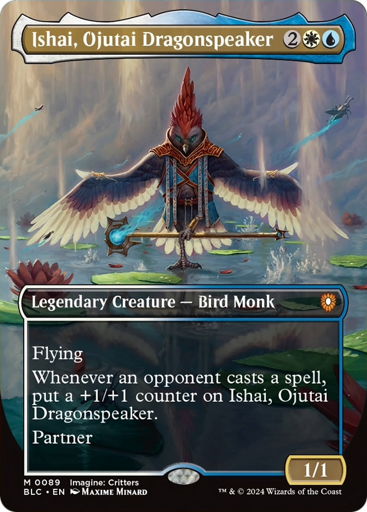 Ishai, Ojutai Dragonspeaker (Borderless) [Bloomburrow Commander] | Boutique FDB TCG