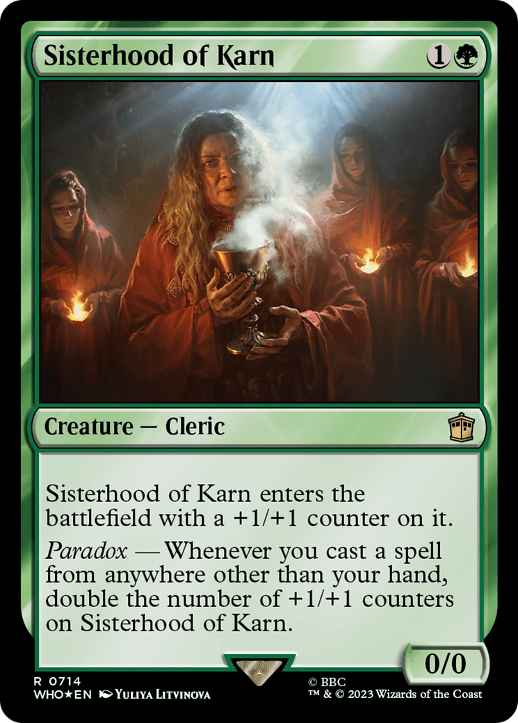 Sisterhood of Karn (Surge Foil) [Doctor Who] | Boutique FDB TCG